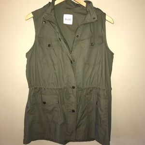Army Green Hooded Vest